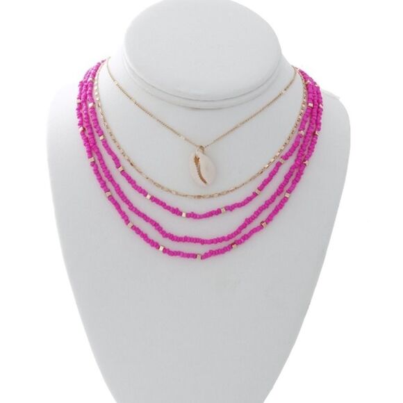Gold beaded necklace set - Picture 1 of 3